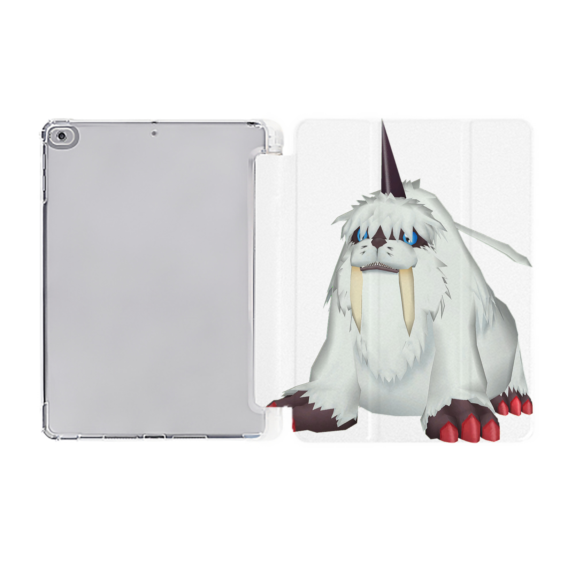 （画像用） Digimon デジタルモンスター/デジモン IPad ケース ペン収納付き 三つ折りスタンド PUレザー×シリコン 対応機種9.5/10.5/10.9インチ